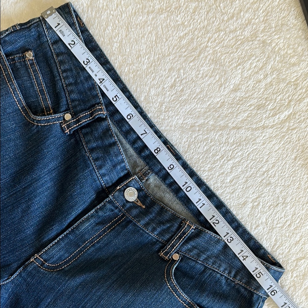 Michael Kors Women's Boot Cut Dark Blue Jeans Size 8 - Picture 7 of 10